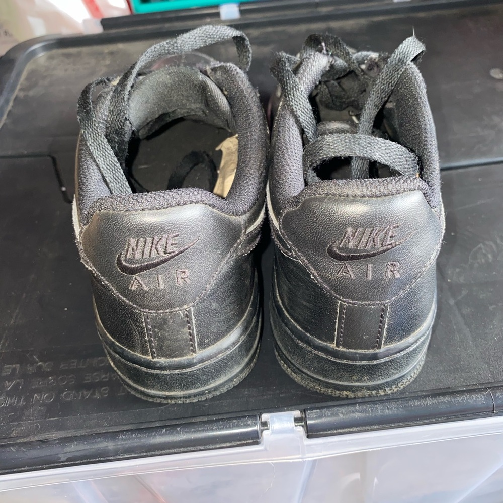 Nike Air Black Leather Sneakers